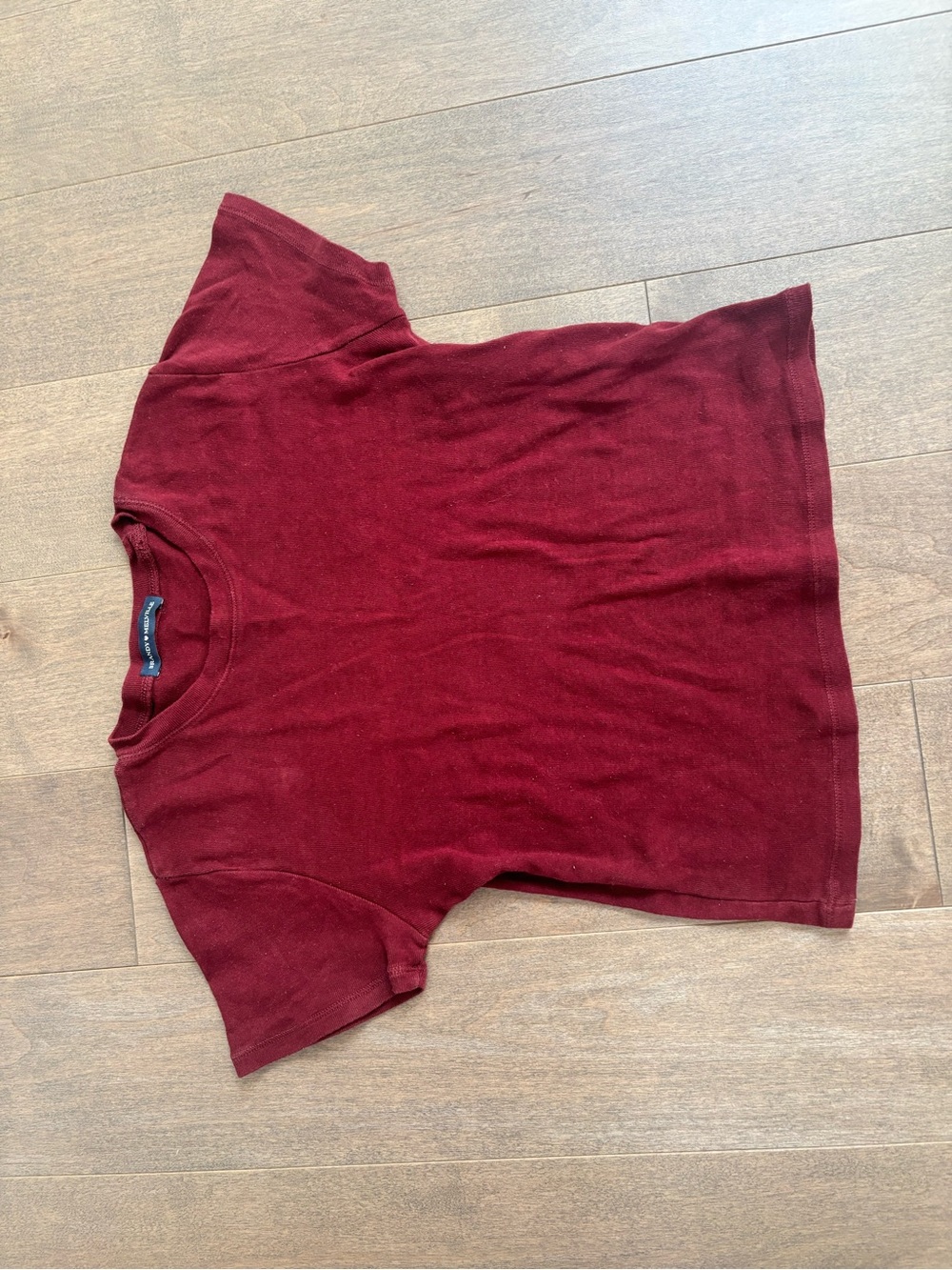 Brandy Melville Maroon Crewneck Tee